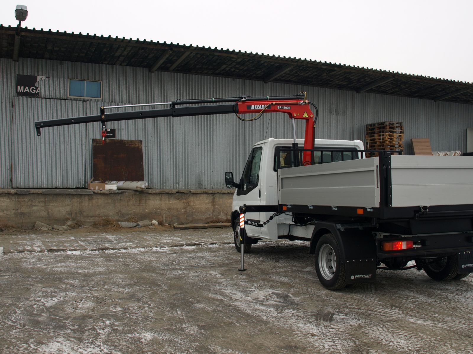 dźwig befard na ford transit